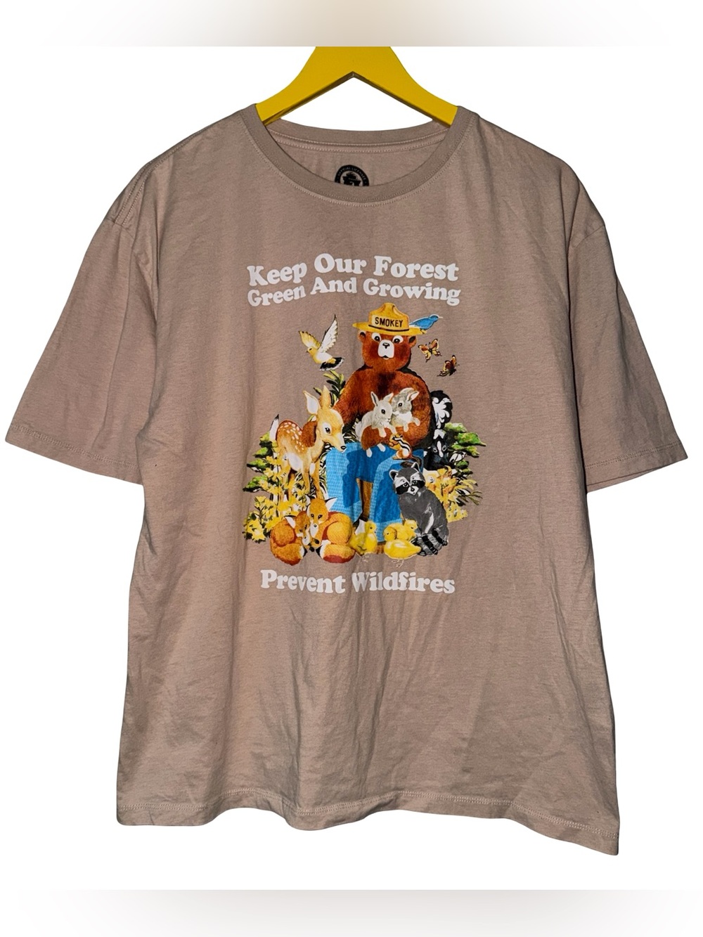 Smoky Bear T Shirt Size Large